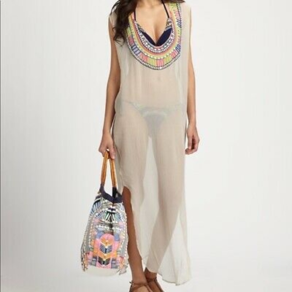 Mara Hoffman Swim Electric Casino Caftan Coverup
